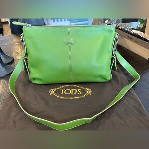 Authentic TOD'S Green Leather Women's Bag